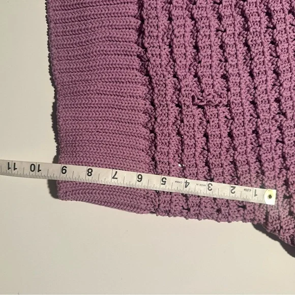 Varley Fillmore Knit Top Women's XL Lilac Purple Cropped Short Sleeve Sweater - Picture 10 of 10